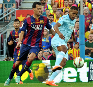 Dura goleada la sufrida hoy en Barcelona (J. M. BALDOMERO)