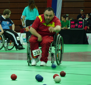 Manolo Martín durante su participación en el Mundial 