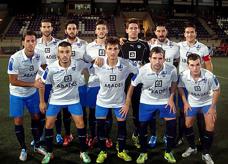 Once del conjunto lojeño en el partido de Copa Federación (CASTILLO)
