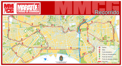 Plano del recorrido de la Media Maratón 