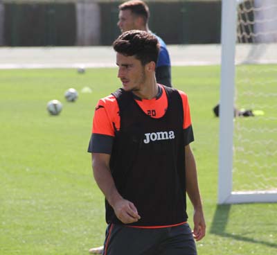 Juan Carlos durante un entrenamiento (GRJ)