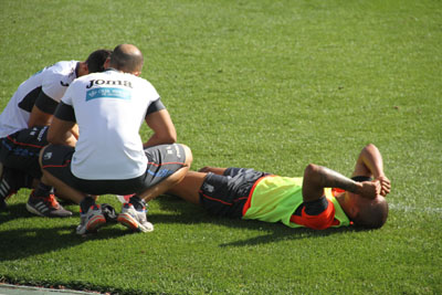 Machis se lamenta tras la lesión 