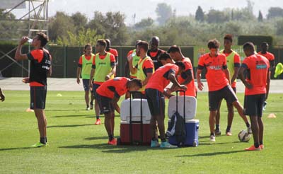 La plantilla rojiblanca vuelve al trabajo 