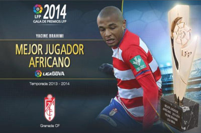 Brahimi ha sido premiado como el mejor jugador Africano de la pasada temporada 