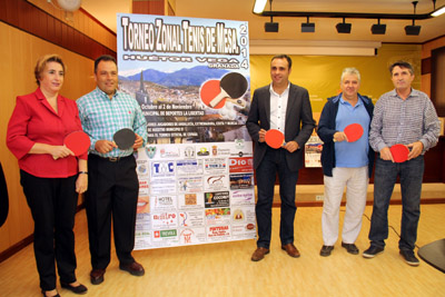 Presentación del torneo zonal de tenis de mesa 