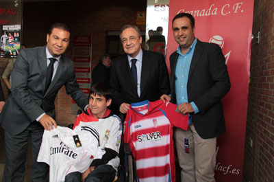 Álvaro ha podido disfrutar del encuentro de cerca 