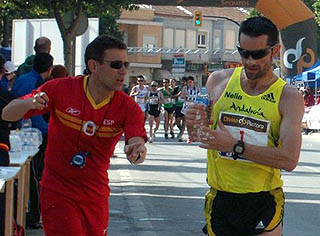 Paquillo Fernández durante el transcurso de la carrera