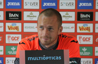 Daniel Larsson durante la rueda de prensa (GRJ)