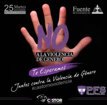 Cartel del día contra la violencia de género 