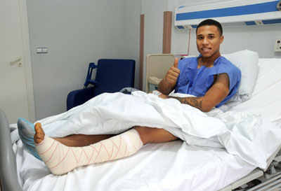 Machís tras la operación a la que ha sido sometido (GRANADACF.ES)