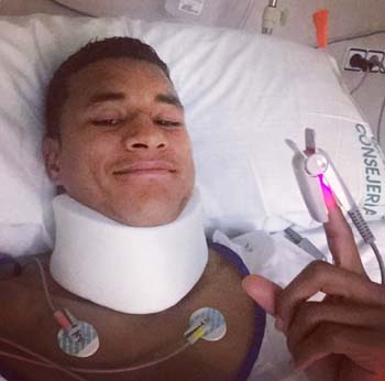 Murillo ha colgado esta imagen en las redes sociales 