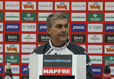 Joseba Aguado durante la rueda de prensa (GRJ)