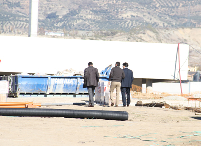 Pozzo durante un momento de la inspección de las obras (GRJ)