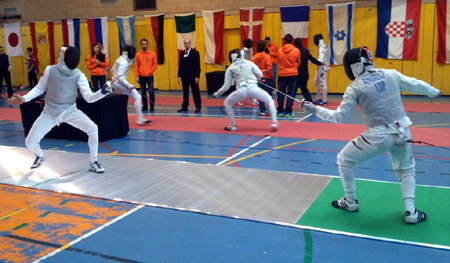 Pablo Ambel en pleno asalto durante un combate (GRJ)