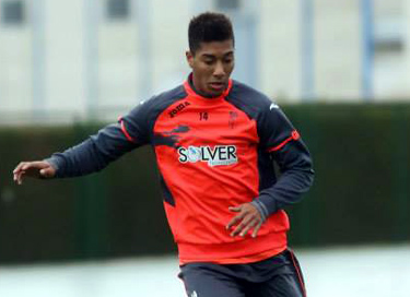 Eddy en un entrenamiento en Armilla (GRANADACF.ES)