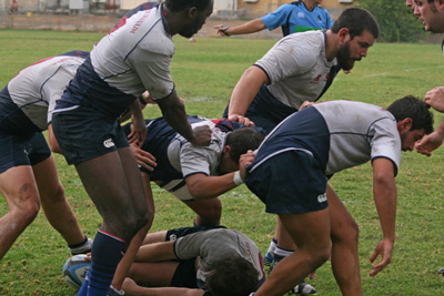 Partido de ida entre el Uni y el Cáceres 