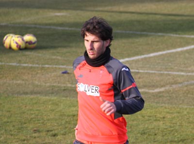 Diego Mainz durante un entrenamiento (GRJ)