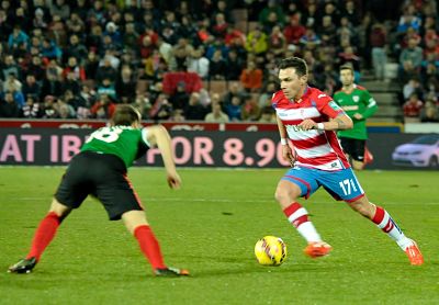 Colunga, en un momento del partido (JM BALDOMERO)