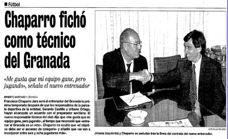 Recorte de prensa del diario Ideal del 8 de julio de 1998 (GRJ)