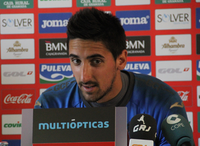 Oier Olazábal durante la rueda de prensa (GRJ)