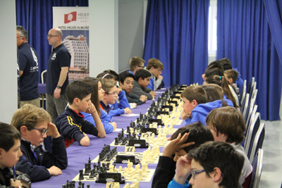 Participantes en el torneo de ajedrez 