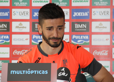 Fran Rico, en un momento de la rueda de prensa (GRJ)