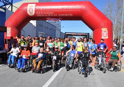 Salida de la carrera inclusiva 