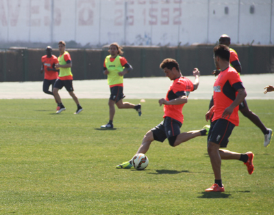 El equipo ya piensa en el Sevilla 
