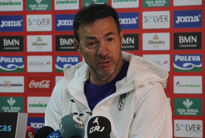 Abel Resino, entrenador Granada CF, en rueda de prensa (GRJ)