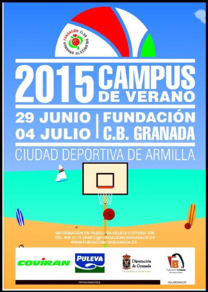 Cartel del Campues de verano de la Fundación CB
