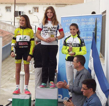María en lo más alto del pódium 