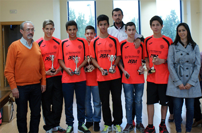 Equipo cadete de tenis de Albolote 