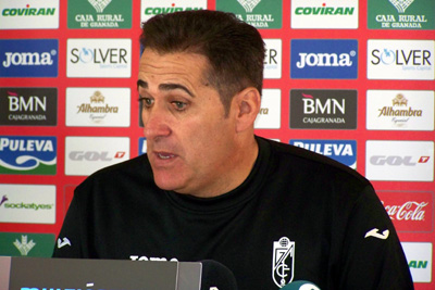 Sandoval en un momento de la rueda de prensa (GRJ)