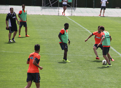 Sandoval ha seguido muy de cerca el entrenamiento 