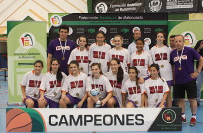 El equipo granadino celebra su triunfo 