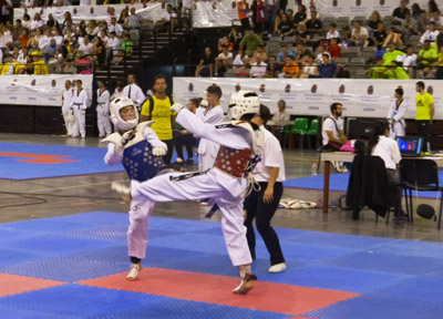 Uno de los combates del torneo 