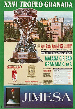 Cartel oficial del encuentro ante el Málaga (GRJ)