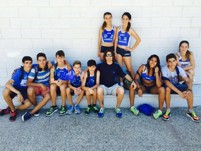 Miembros del club de atletismo Almuñécar