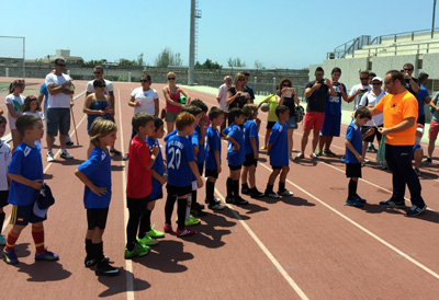 Manolo Guirado en las actividades organizadas para finalizar la temporada deportiva