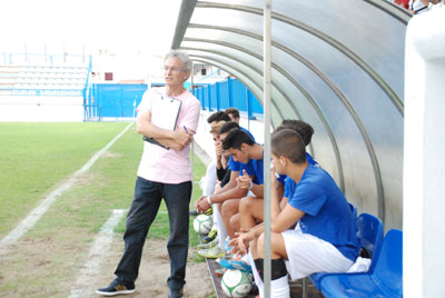 Miguel Novo, entrenador del conjunto juvenil 