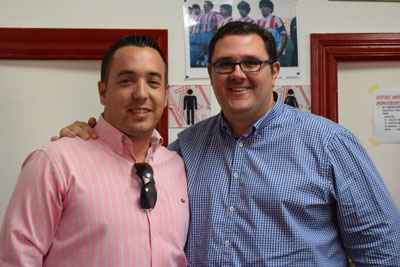 Daniel Hurtado, a la izquierda, junto a Vicente (DAVINNIAPG)