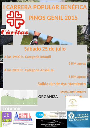 Cartel de la prueba benéfica 