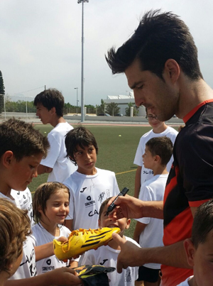 Los participantes del campus disfrutaron con Lucena 