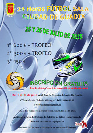 Cartel del Torneo de fútbol sala 
