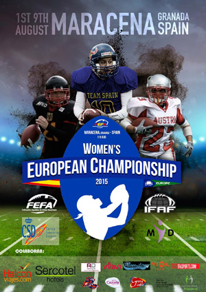Cartel del Europeo que se celebra en Maracena 