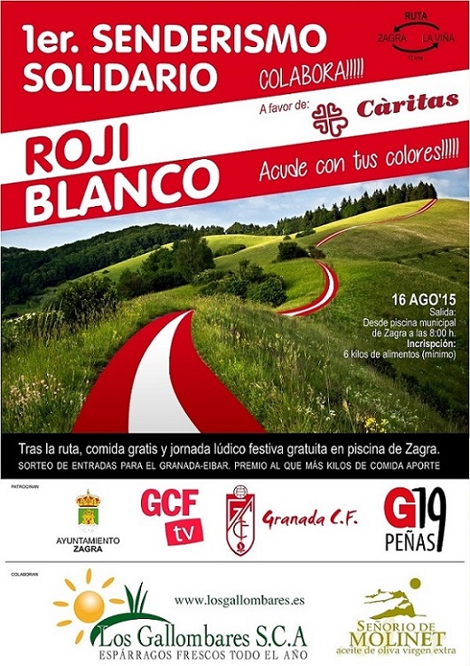 Primer sendero rojiblanco a favor de Cáritas 