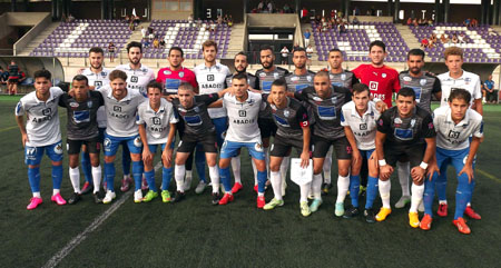 Loja y Tánger posan juntos antes de empezar el partido