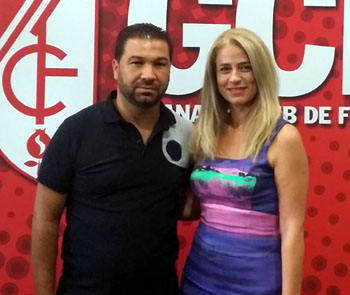Juan Carlos Cordero junto a Yolanda Muñoz, gerente de la empresa