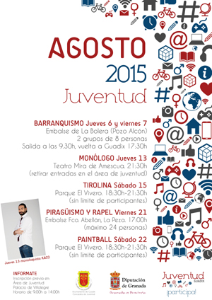 Cartel de las actividades veraniegas 