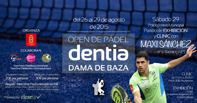Cartel del Open de pádel accitano 